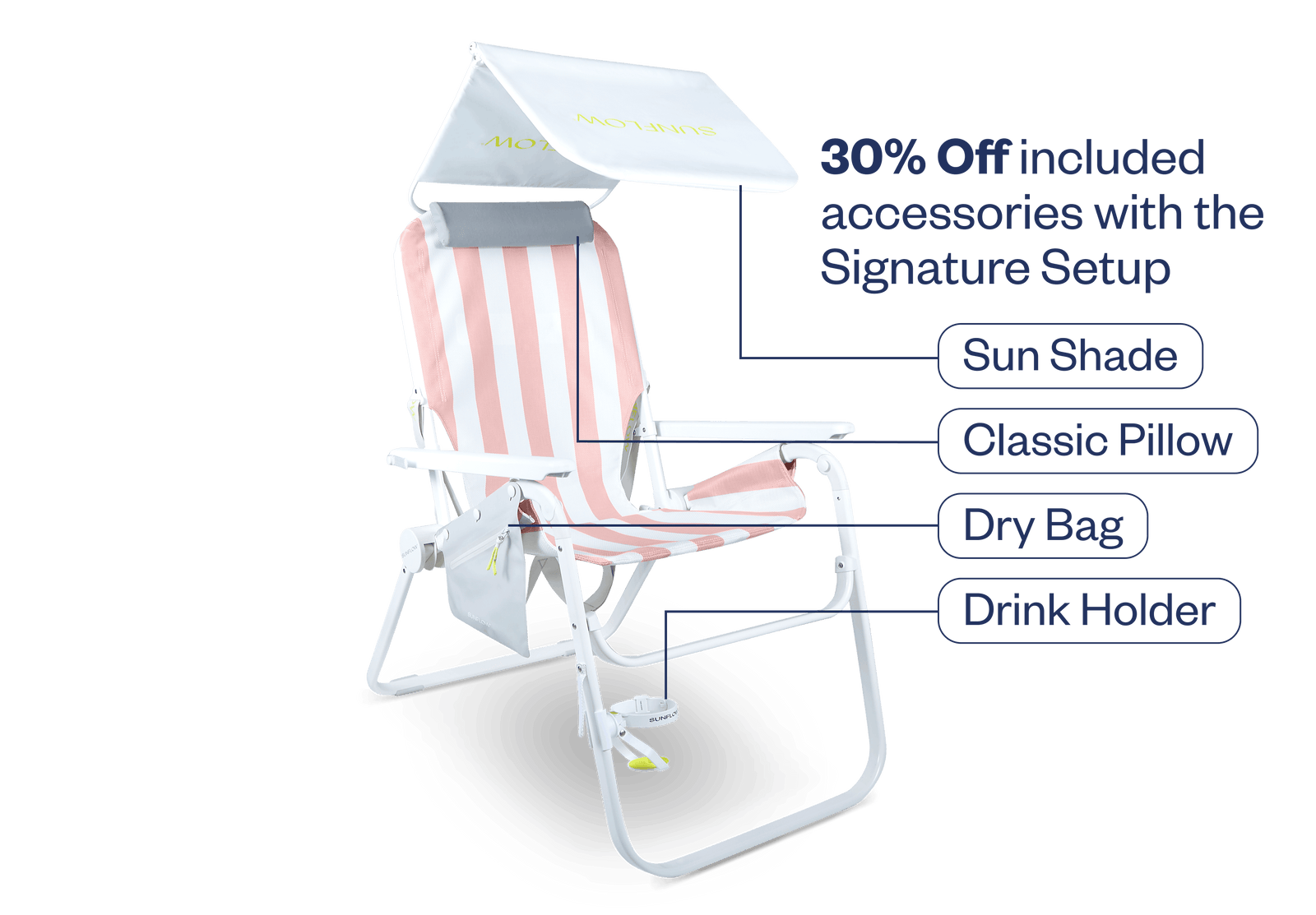 Rosé Pink Stripe Bundle 2